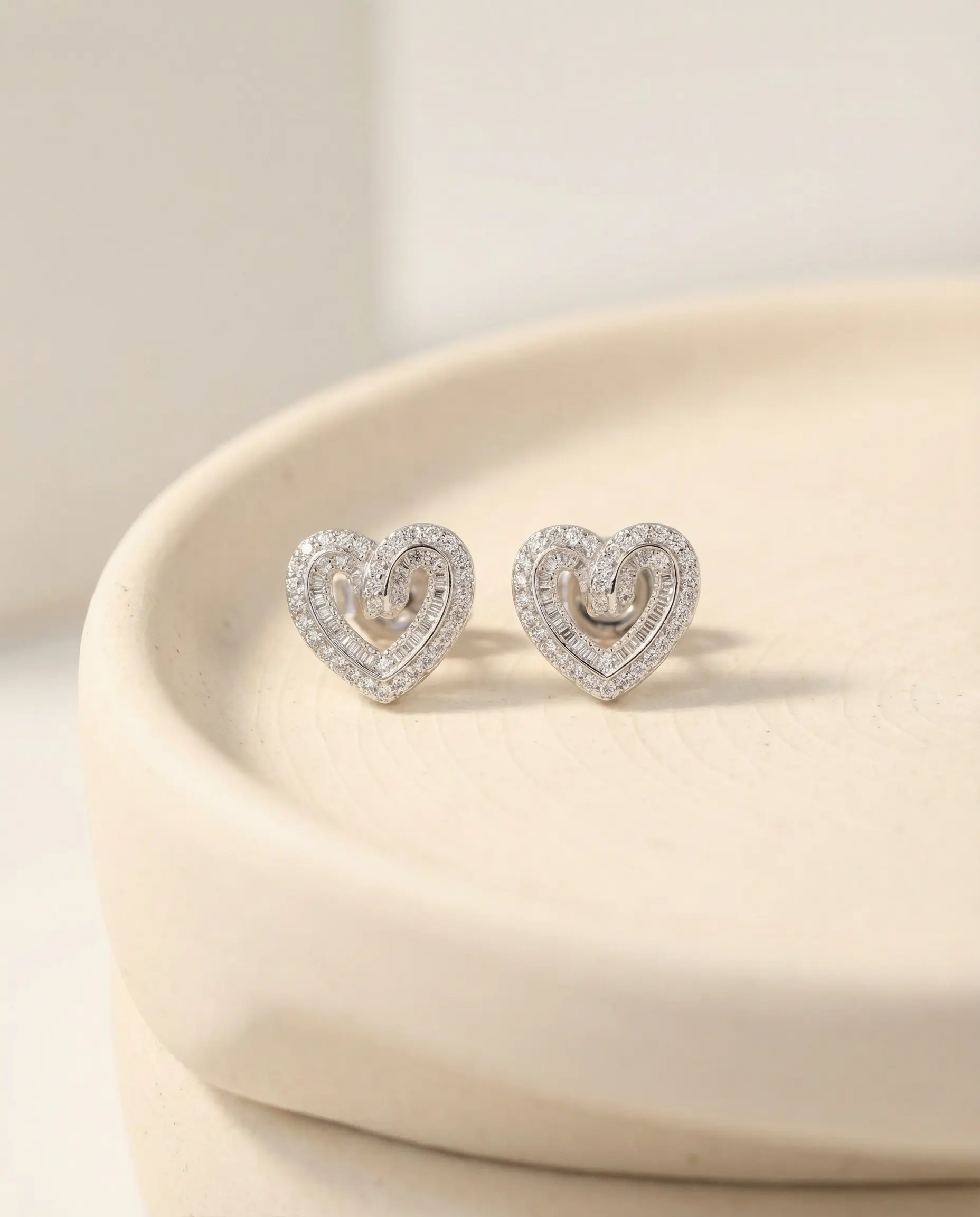 Aretes Corazón Silver - Imagen 2