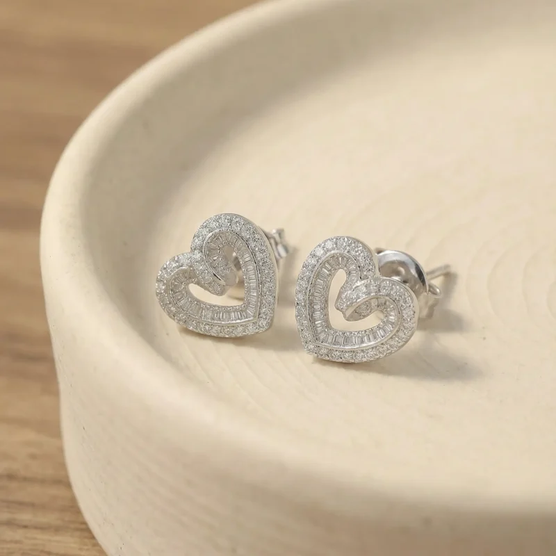 Aretes Corazón Silver