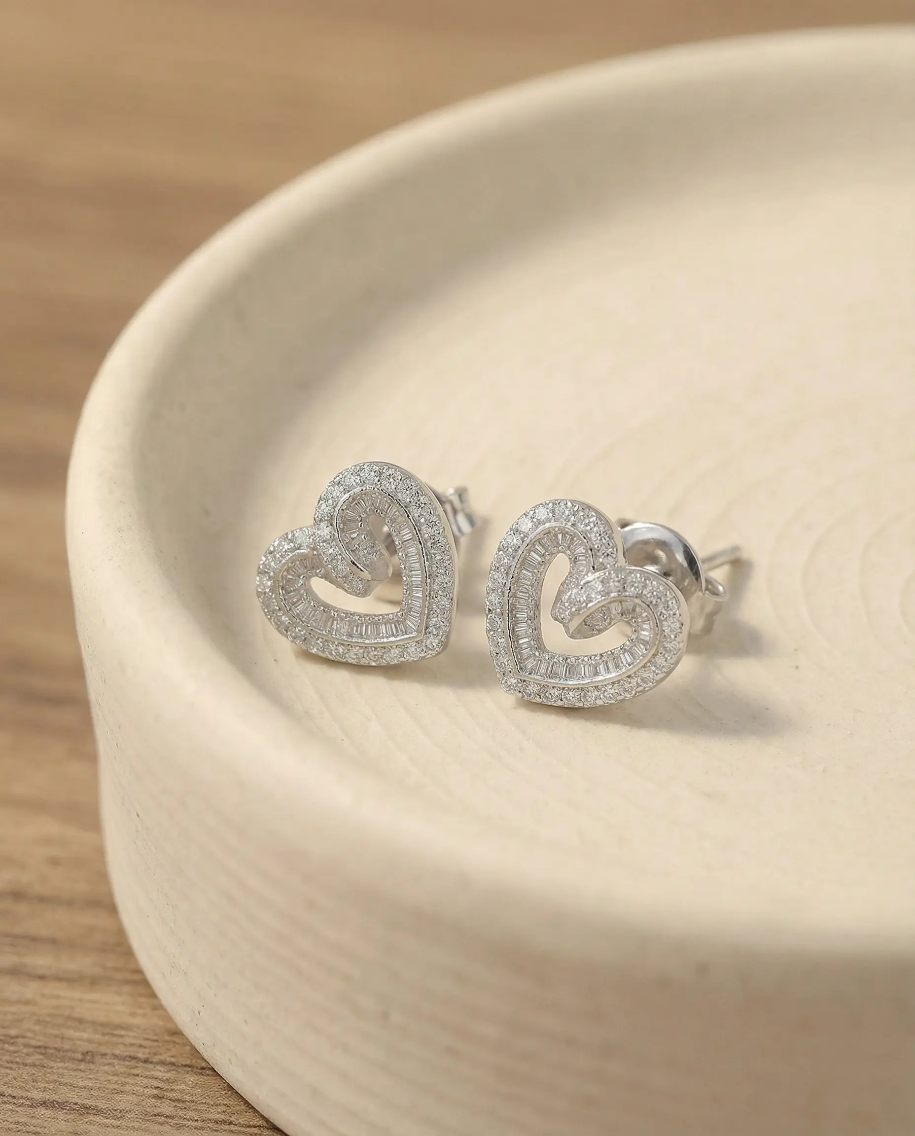 Aretes Corazón Silver