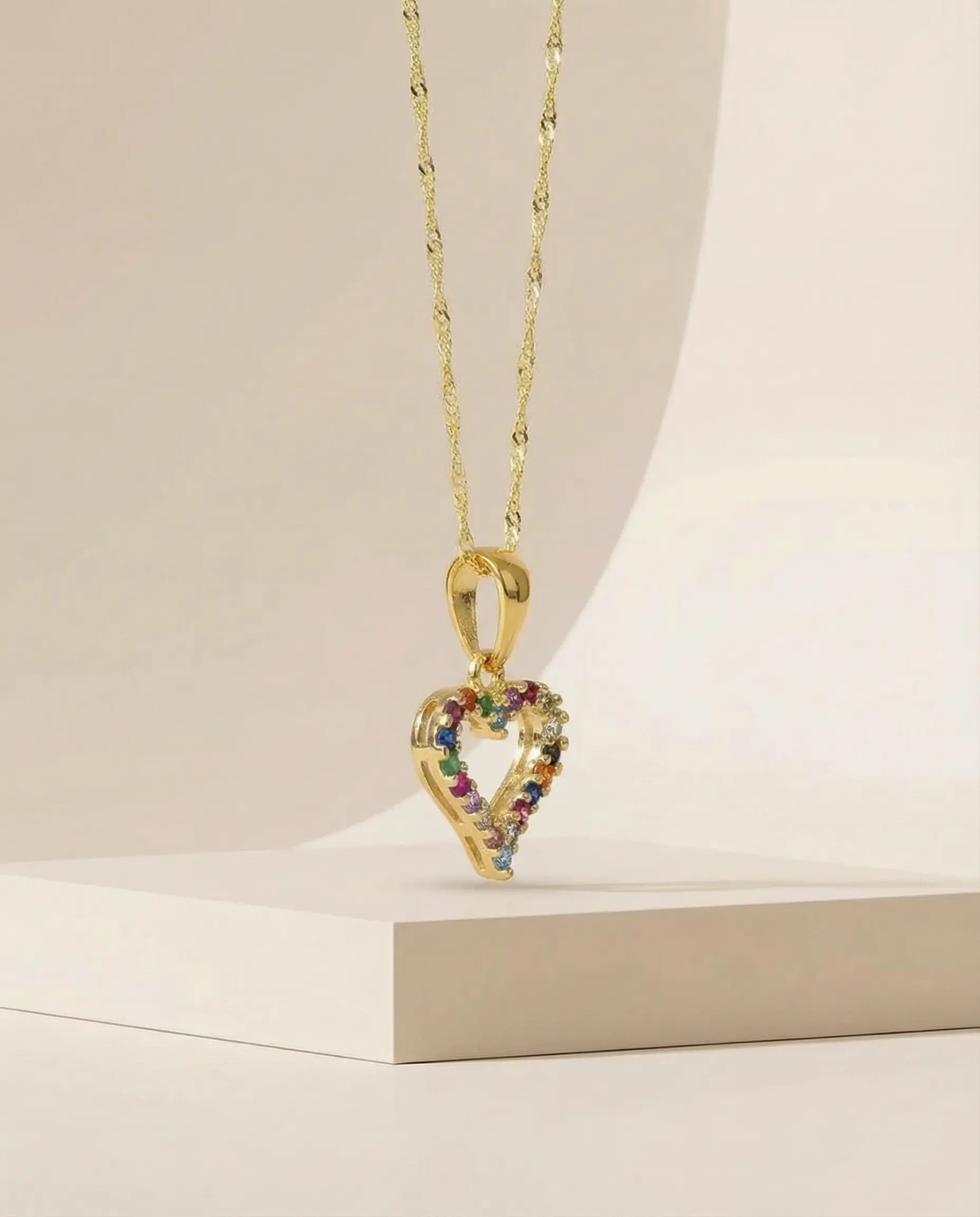 Collar Corazón Multicolor - Imagen 4