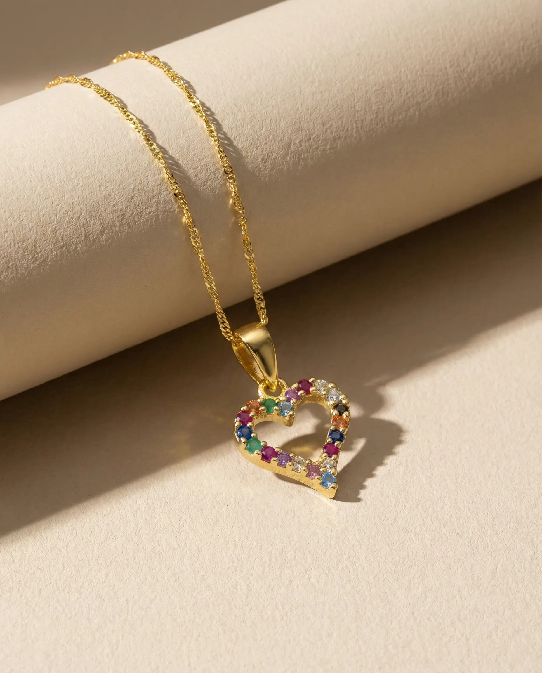 Collar Corazón Multicolor - Imagen 3