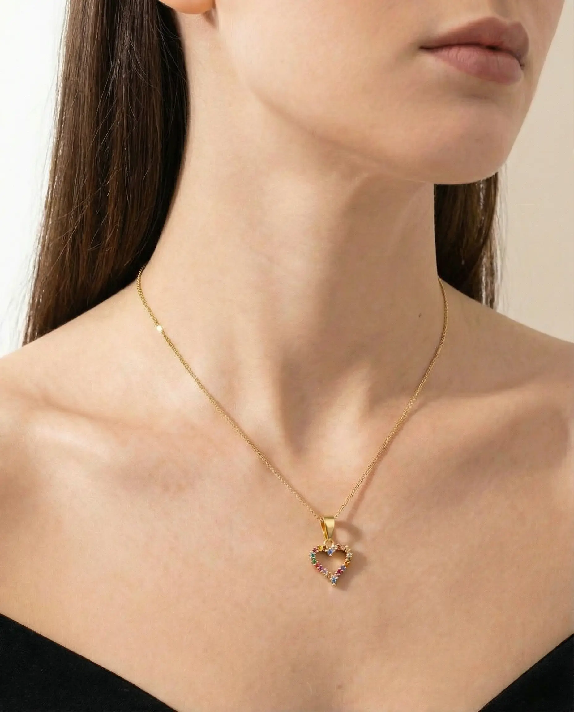 Collar Corazón Multicolor - Imagen 2